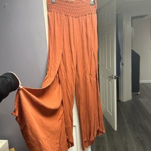 Flowy orange pants